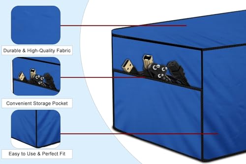 Image of The Furnishing Tree Polyester Waterproof & Dustproof Printer Cover - Compatible with Ink Tank Brother HL-T4000DW Printers, Royal Blue , Dimensions in DxWxH - ( 48x58x30 CM)