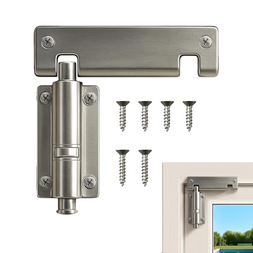 Cerrojo de acero inoxidable para puertas de patio con tornillos de fijación 2