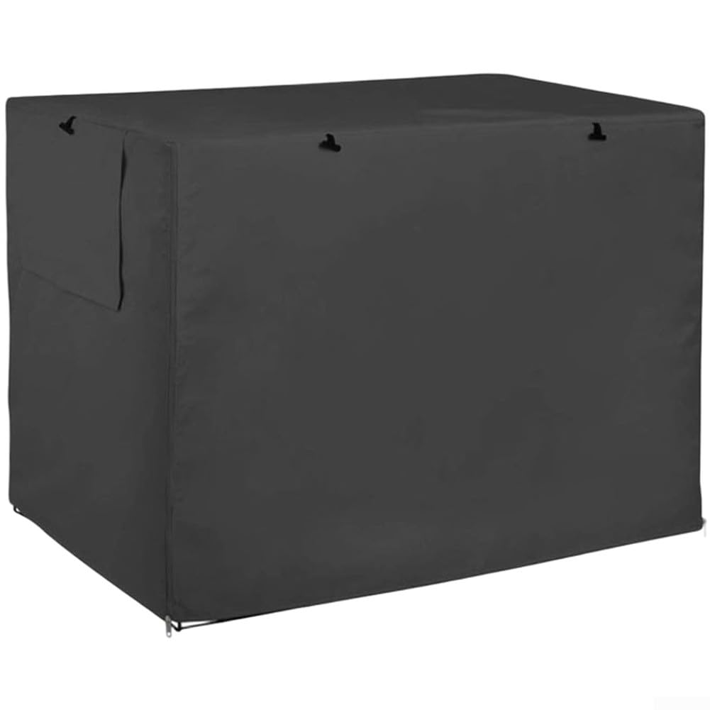 Housse de cage imperméable Oxford 420D pour chien avec plusieurs tailles compatibles avec les caisses métalliques de 1 à 3 portes avec panneaux réglables et maille (122 x 76 x 84 cm)