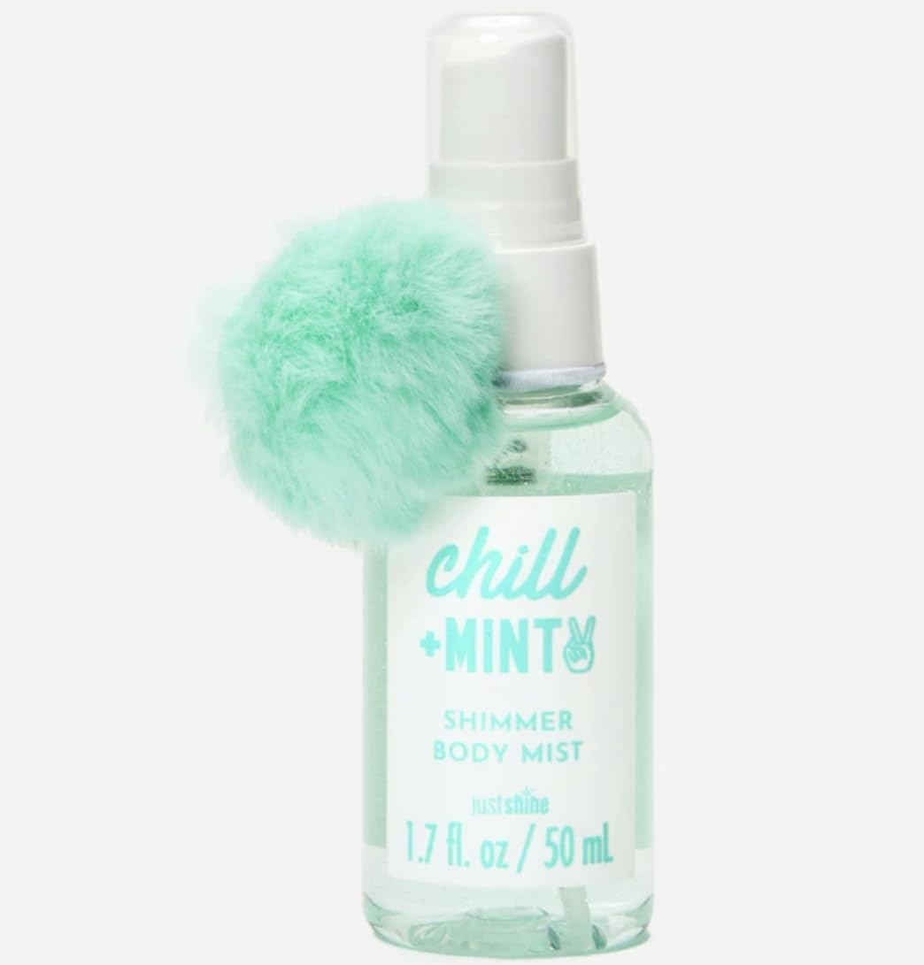 Generic Chill Mint Shimmer Body Mist, 1.7 fl oz, Justice Just Shine (Chill Mint)