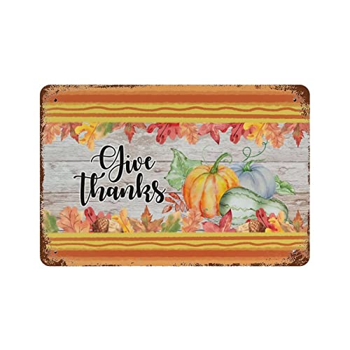 Panneau de Noël Thanksgiving décoratif citrouilles grand format pour mur de maison