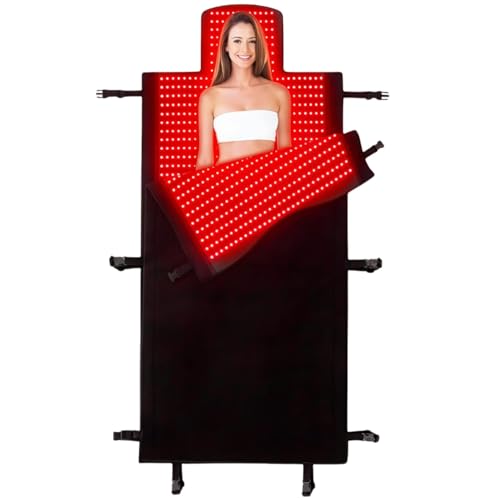 FUIART 2026 Upgraded Dual Wavelength LED Beads 660nm&850nm Red Light Therapy Blanket Full Body, Used...