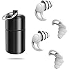 Bouchons Doreilles Anti Bruit, Réutilisable et Lavable,Bouchon d'Oreille pour Dormir, Natation,Concert,moto,Douce Silicone Bouchon Oreille offrir une Meilleure Protection Auditive-paires Gris 2 paires