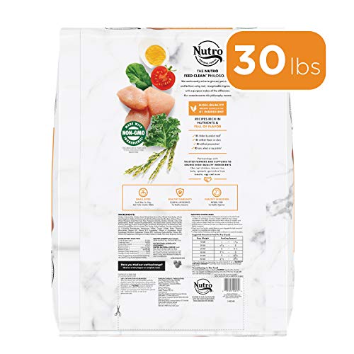 Nutro Natural Choice Small Bites Adult Dry Dog Food, Chicken & Brown Rice Recipe Dog Kibble, 30 Lb. Bag #TOP1