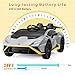 TOBBI Kids Ride on 24V Licensed Lamborghini STO Electric Car for Kids 3-6 Battery Powered Ride on Toys Lambo Sports Car with Remote Control Motorized Drift Vehicle High Speed 10km/h, Gray