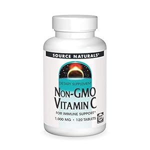 SOURCE NATURALS Non-GMO Vitamin C Tablet, 120 Count