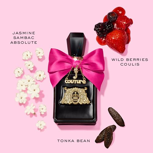 Image of Juicy Couture Viva La Juicy Elixir Eau de Parfum for Women, 1.7 fl oz | Intense floral amber women's eau de parfum. Perfume with notes of wild berries coulis, jasmine & tonka bean. Long-lasting.