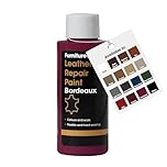 Furniture Clinic Leather Repair Paint & Dye | Self Seal Colourant for Quick and Easy Leather Repair | Suitable for Sofas, Car Seat, Shoes, Handbag, and More - Bordeaux, 50ml