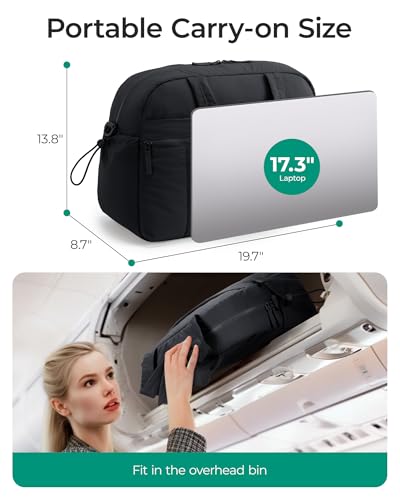 Image of BAGSMART Gym Bag for Women, Duffle Bag for Travel with Wet Pocket, Lightweight Carry on Weekender Duffel, Water Resistant