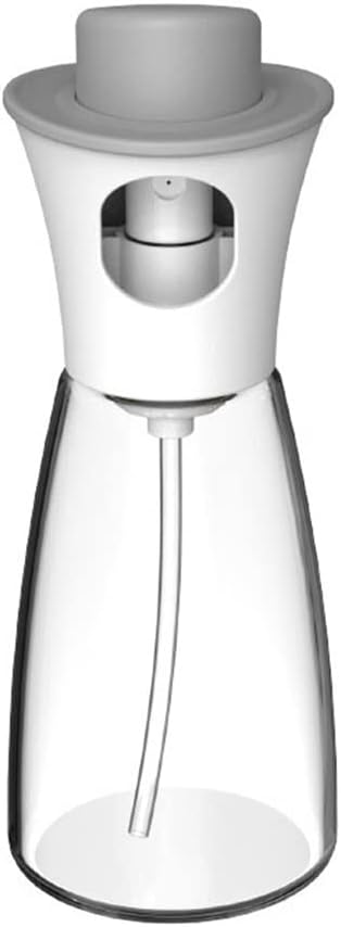 Kitchen Oil Bottle 180ml Spray Cooking Baking Vinegar Mist Sprayer Barbecue Grilling Roasting(Gray)