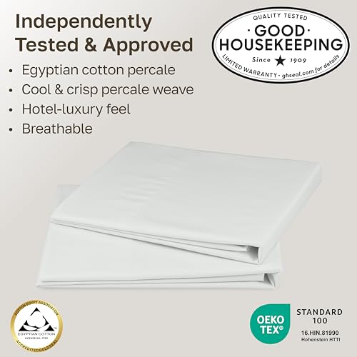 California Design Den 100% Egyptian Cotton 2-Pack Pillow Case King Size - image 3