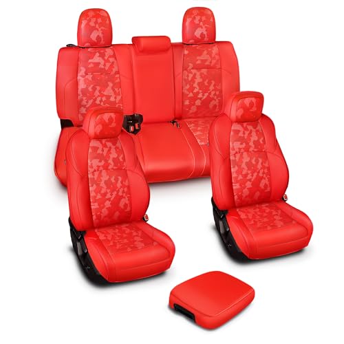 Image of Leather Seat Covers Custom Fit for Tacoma Gen 4th (2024-2026) Double Cab | Custom Fit for SR, SR5, TRD PreRunner, TRD Sport, TRD Off-Road, Limited, Trailhunter - Fully Covered - Fit Like a Glove