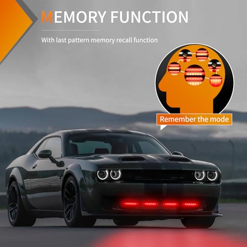 Image of Nilight 6LED Emergency Strobe Lights 4PCS Red