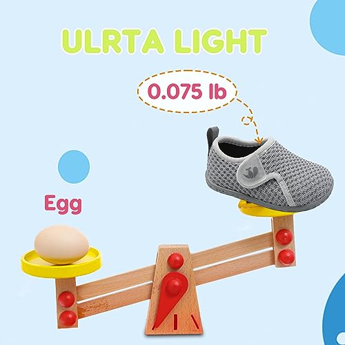 Image of FEETCITY Baby Boys Girls First Walking Shoes Infant Sneakers Crib Shoes Breathable Lightweight Slip On Shoes