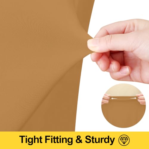 Image of Smiry Spandex Elastic Fitted Table Cloth Skirt for 6FT Rectangle Table