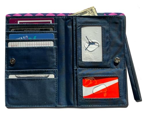 Image of Big Skinny Women's Plus Size myPhone Bi-Fold Slim Wallet, Holds Up to 20 Cards