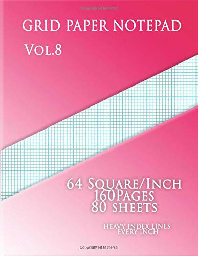 Buy Graph Paper Notepad Vol 8 64 Squares Inch 160 Pages 80 Sheets Buy graph paper notepad vol 8 64 squares inch 160 pages 80 sheets