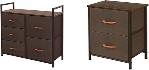 AZL1 Life Concept Torre de almacenamiento de cómoda ancha color gris oscuro de 3 a 5 y 3 cajones torre de almacenamiento de cómoda unidad