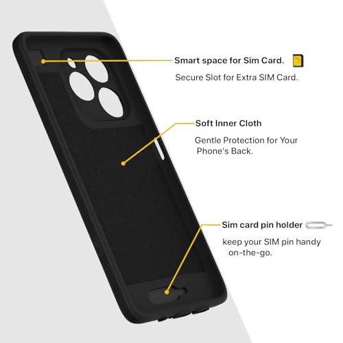 Image of Pikkme Back Cover for Realme P4 Lite 5G Soft Matte Silicone Mag-Safe Design (Mag-Safe Not Support) Camera Protection | Slim Fit Bumper Cover (Black)