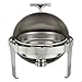 Winco Madison Stainless Steel Chafer with Roll Top, 6 Quart