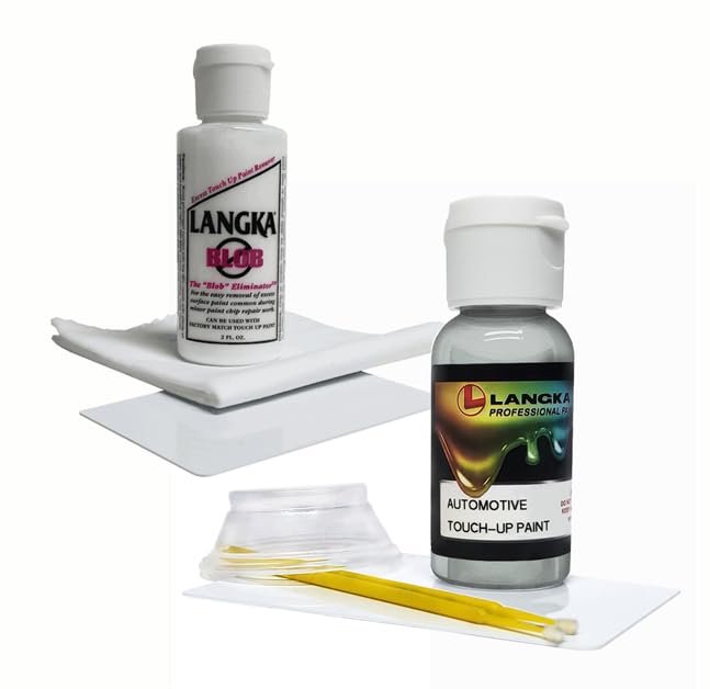 Langka 2oz Blob Eliminator and 1oz Touch-Up Paint Compatible with Toyota 6V1, Light Green Metallic.