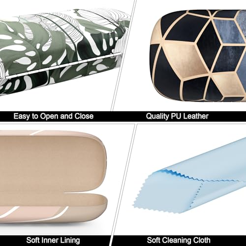 Image of Eyeglasses Case, Hard Shell Protective Case for Glasses, Unisex for Women Men
