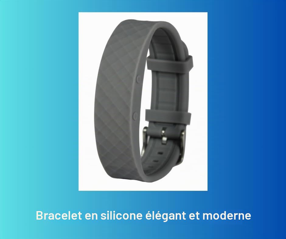 Montre vibrante à Pivotell grise avec rappel de pilule - Jusqu'à 12 alarmes quotidiennes - Rechargeable (chargeur USB inclus)