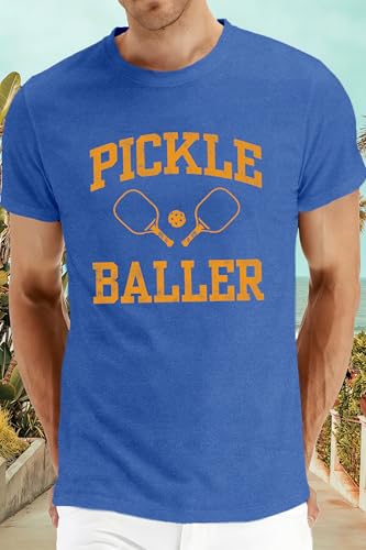 Image of Pickleball Shirts for Men Pickleball Player Themed T-Shirt Paddleball Lover Tee Tops