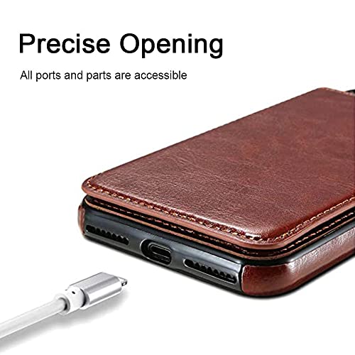 Étui en cuir pour Samsung Galaxy S23 FE finition soignée rose rouge