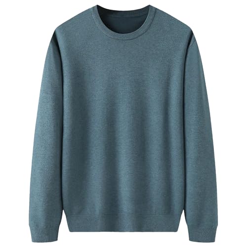 Hgvcfcv Men's Crew Neck Sweater Male Pullover Sweaters Keep Warm Pull Homme Business Mens Jumper