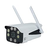 Nrpfell 3G 4G Tarjeta SIM CáMara de Seguridad CCTV 1080P HD WiFi CáMara IP Exterior IP66 Impermeable P2P Vigilancia de VisióN Nocturna por Infrarrojos Enchufe de EU