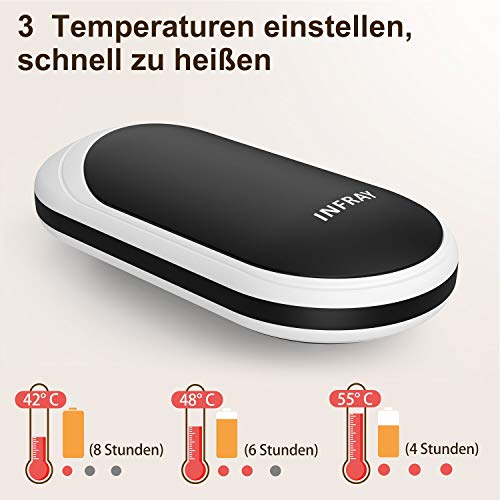 Wiederaufladbarer Handwärmer und Powerbank mit 5200mAh