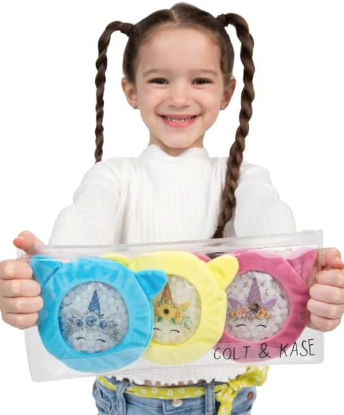 Colt & Kase Kids Ice Packs for Boo Boos with Cover - Unicorn Design - Hot & Cold Packs - Ages 3+ — view 7