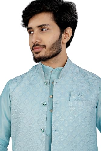 Image of Trustous Traditional Men's Kurta Koti Set (3 PCS SET)
