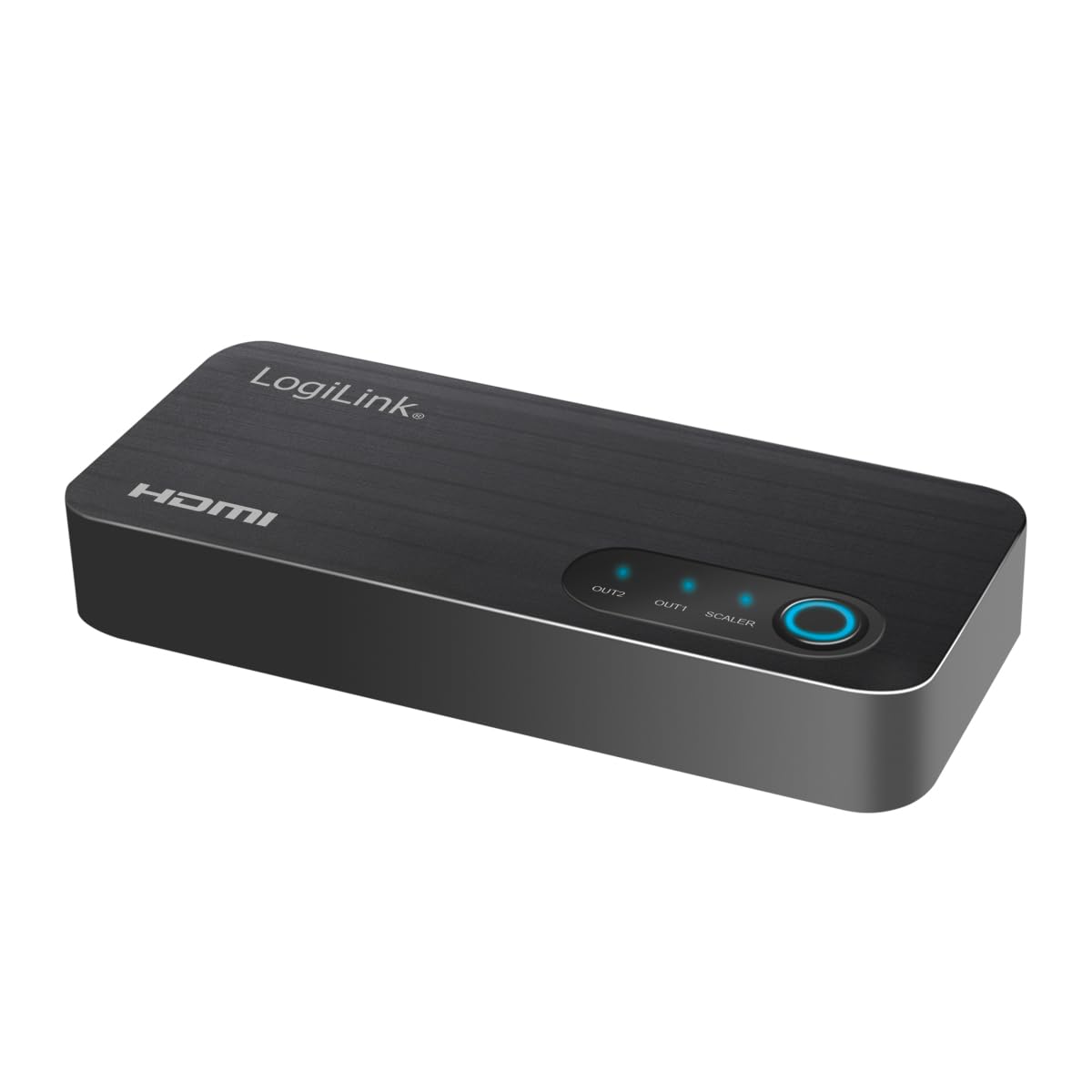 LogiLink Répartiteur HDMI 1 x 2 Ports, répartit 1 Signal HDMI (1 x entrée/Source) vers 2 appareils tels Que TV, projecteur, etc. (2 Sorties), en 4K/60 Hz, HDCP, HDR, CEC, Downscaler