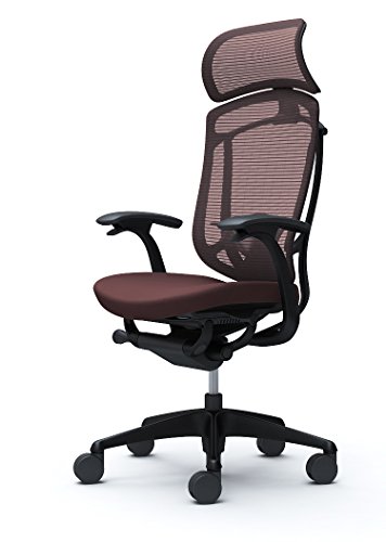 オカムラ オフィスチェア コンテッサ セコンダ 固定肘 エクストラハイバック 座:クッション ダークブラウン CC47MS-FPC8