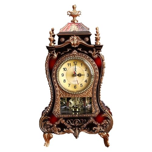 Reloj de escritorio para repisa de chimenea retro y decoración interior 2