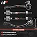 A-Premium Set of 4, Front Inner & Outer Tie Rod End Kit, Compatible with Hyundai Accent 2012-2017 & Kia Rio 2012-2017