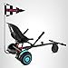 Gotrax Hoverboard Attachment with Rear Shock Absorption, Hoverboard Go Kart(BLA)