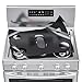 2 Pack Gas Stove Burner Cover, Stove Guard Stove Top Protector, Gas Stove Burner Liners, Compatible with Samsung Gas Stove Range, for Kitchen Cooking, Reusable, Non-Stick and Washable