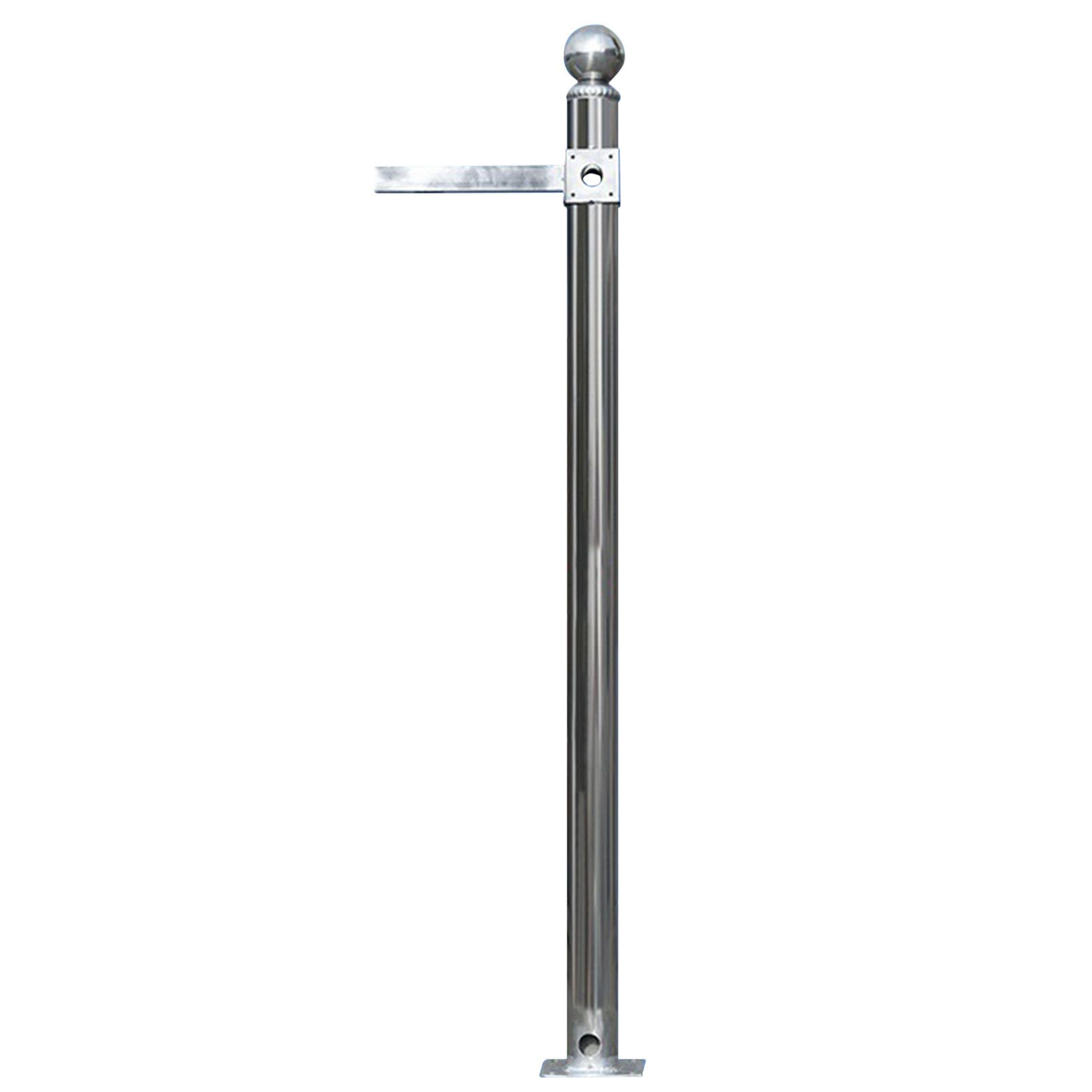Support de caméra sur poteau en acier inoxydable pour fixation verticale extérieure