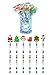 Produktbild Henbrandt Christmas Eraser Top Pencils - Set of 6 Mixed - 2 x Santa, Reindeer, Stocking, Snowman & Christmas Tree by