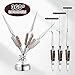 Lanties 5 Pcs Soldering Tweezers Set 3 Pcs Cross Lock Solder Tweezer 2 Pcs Jewelry Third Hand Tools with Base 360° Rotation for Jewelry Making, Welding, Repairing