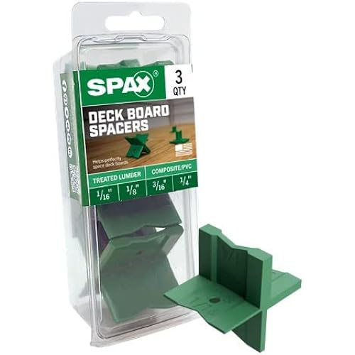 SPAX Deck Board Spacer, for All Types of Deck Boards,3 Pack, Four Most Common Spacing Dimensions