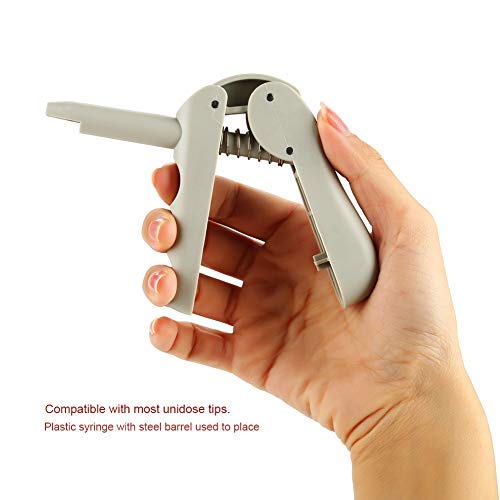 Dispenser Gun, Resin Filling Tools Dental Instrument Composite Gun Manual Caulk Syringe Impression Mixing Dispensing Professional Hygiene Cleaning Kit Oral Care Set Tip Applicator #TOP4