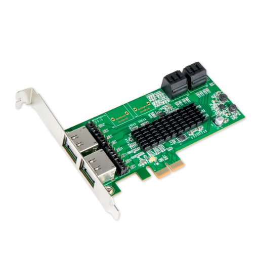 Syba SD-PEX40099 4-poorts SATA III PCI-EXPRESS 2.0 x 1 controller kaart 4-voudige aansluiting Marvell 88SE9705