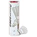 Wish Airflow 6000 Badminton Tournament Shuttlecocks – 6 Pack Tube of Durable Nylon Shuttlecocks with Cork Tips – Badminton Birdies for Indoor and Outdoor Play, White