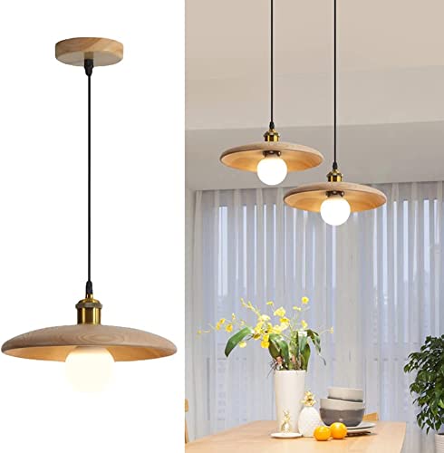 Plafonnier en bois noble luminaire de plafond vintage pour chevet