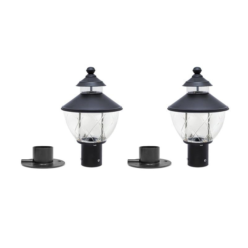 INVENTAA Black Gate Lights for Home Gate Waterproof (Pack of 2) IP65 Unbreakable SS Finish Outdoor Compound Wall Pillar Lights for Home and Commercial Spaces (B0CRKT2CWR) Amazon Price History, Amazon Price Tracker