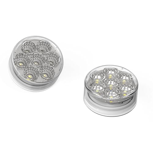 Luces LED duales Fortpro 2 1/2" rojo y ámbar miniatura 4